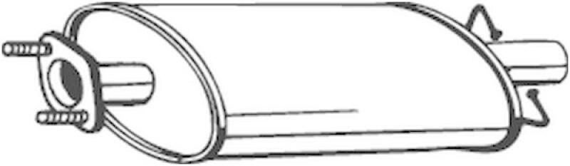 BOSAL Mittelschalld&auml;mpfer 154-459