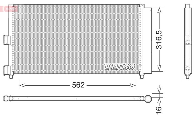 DENSO Condenser, air conditioning