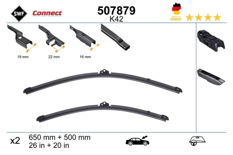 SWF Wischblatt CONNECT MADE IN GERMANY