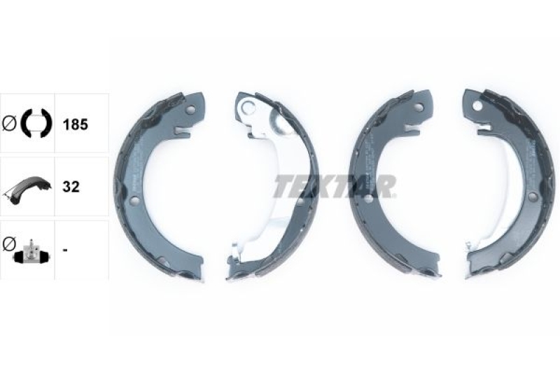 TEXTAR Brake Shoe Set, parking brake