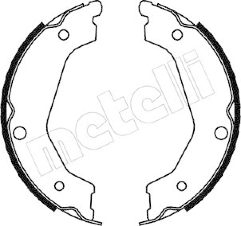 METELLI Brake Shoe Set, parking brake