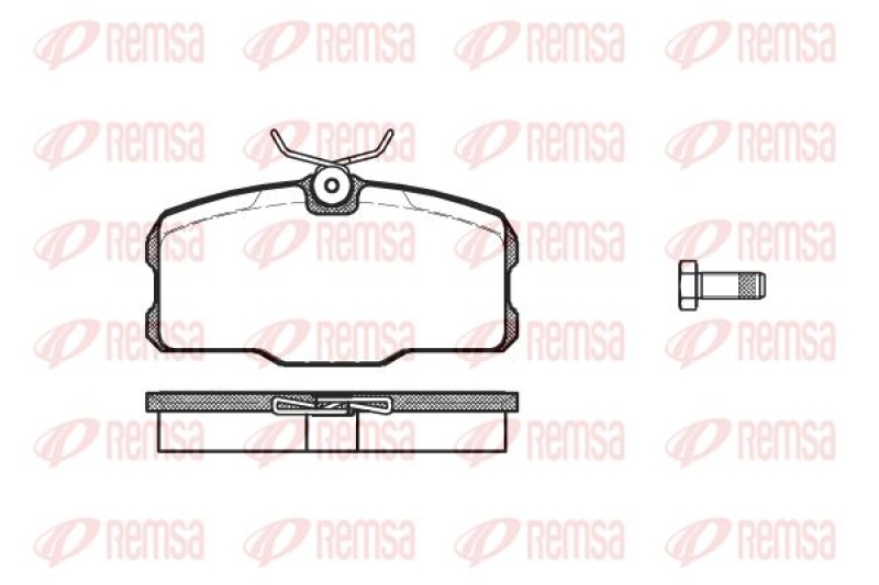 REMSA Brake Pad Set, disc brake