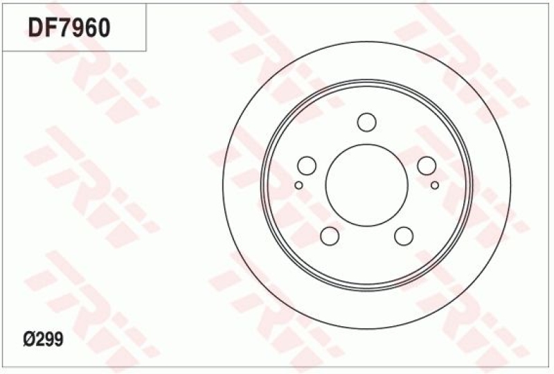 2x TRW Bremsscheibe