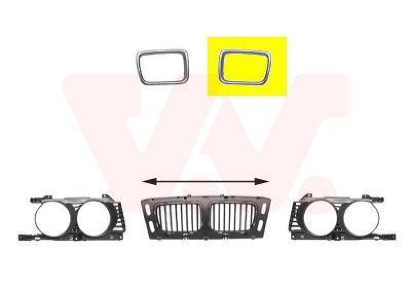 Frame, radiator grille