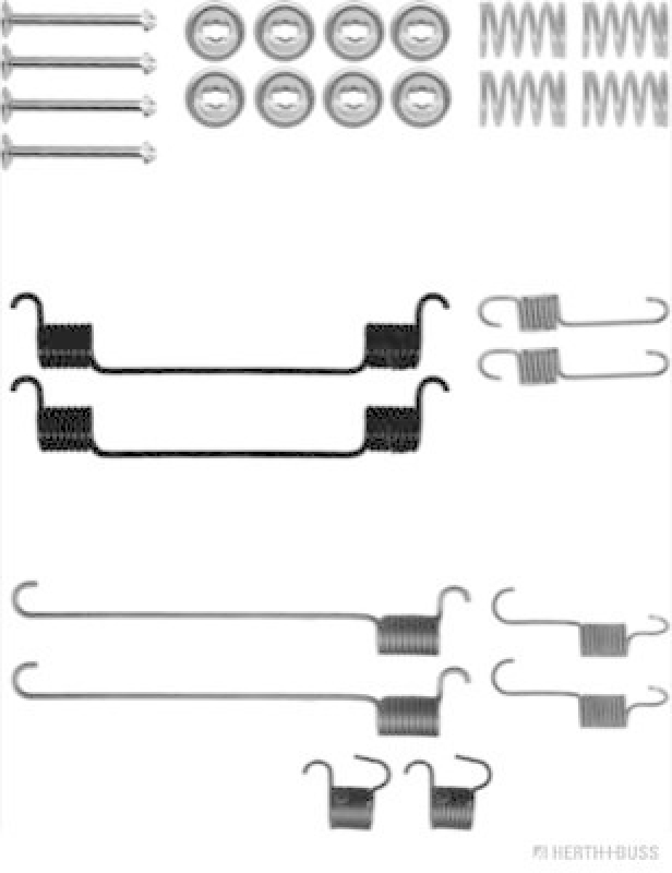 HERTH+BUSS JAKOPARTS Accessory Kit, brake shoes