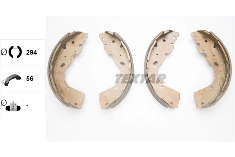 TEXTAR Bremsbackensatz 91081800