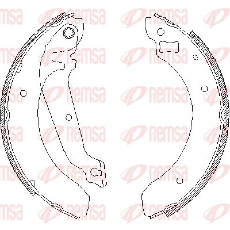 REMSA Brake Shoe Set