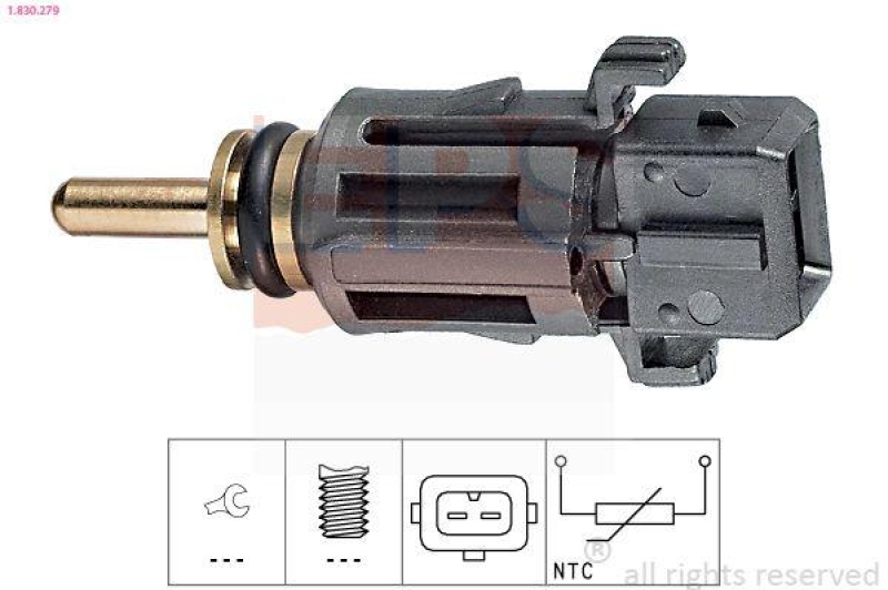 EPS Sensor, Kühlmitteltemperatur Made in Italy - OE Equivalent