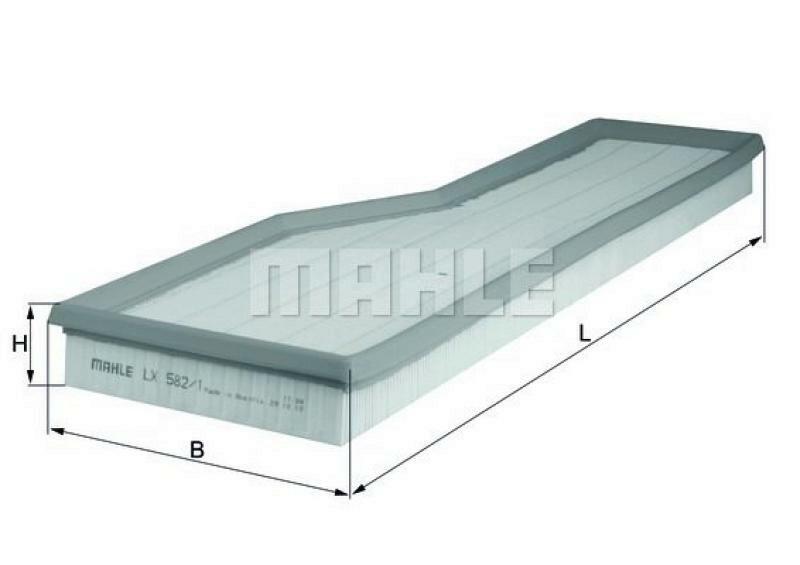 MAHLE ORIGINAL Luftfilter LX 582/1