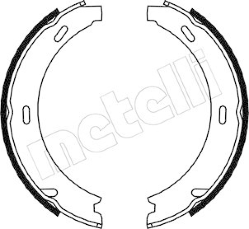 METELLI Brake Shoe Set, parking brake