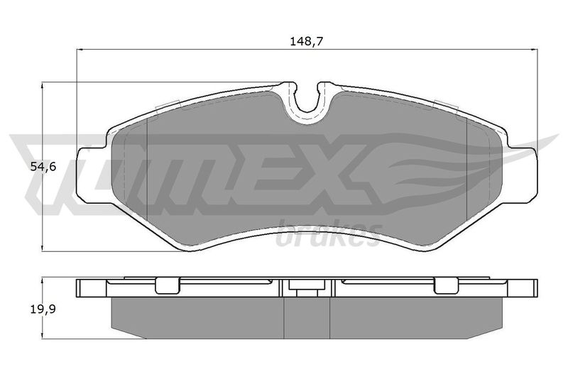 TOMEX Brakes Bremsbelagsatz, Scheibenbremse