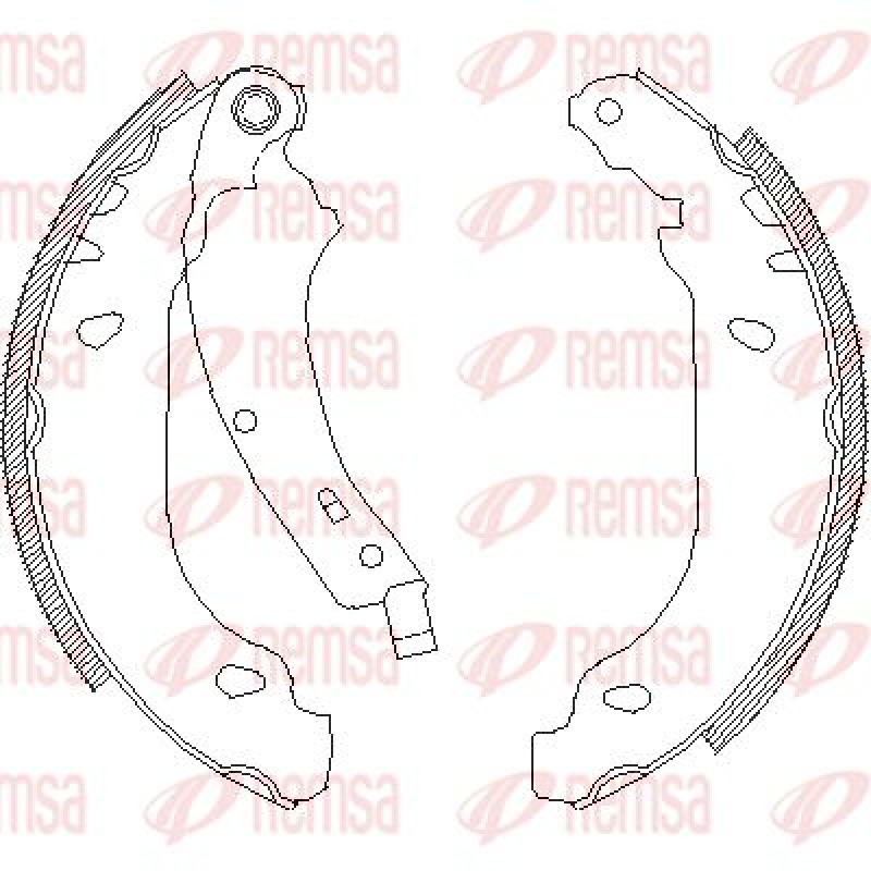 REMSA Brake Shoe Set