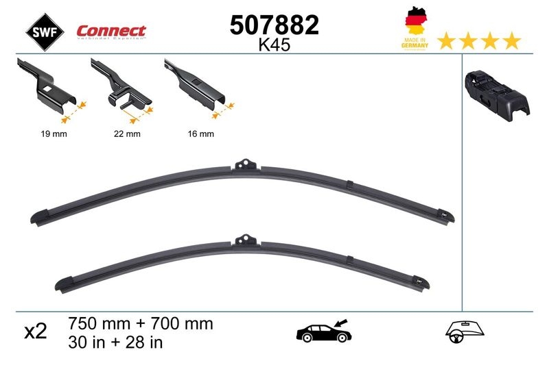 SWF Wischblatt CONNECT MADE IN GERMANY