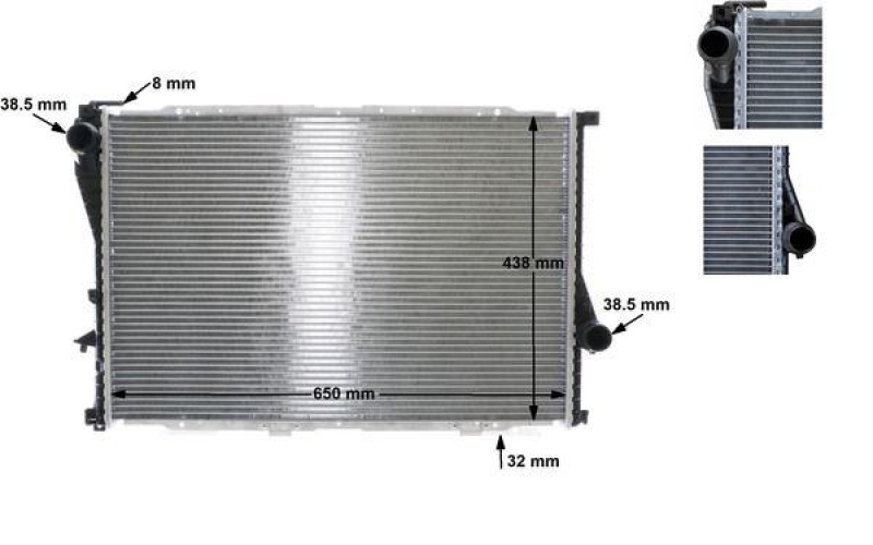 MAHLE Radiator, engine cooling BEHR