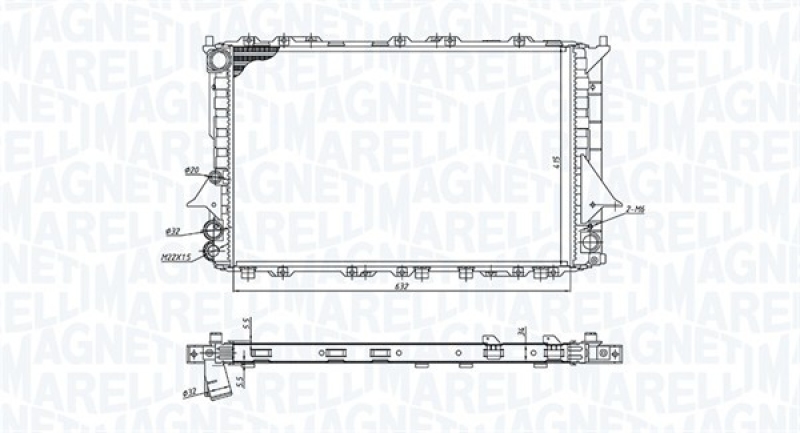 MAGNETI MARELLI Kühler, Motorkühlung