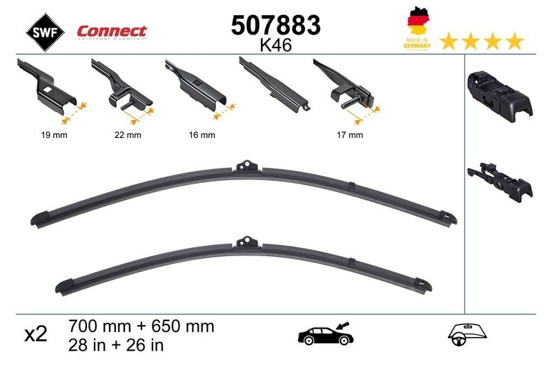 SWF Wischblatt CONNECT MADE IN GERMANY