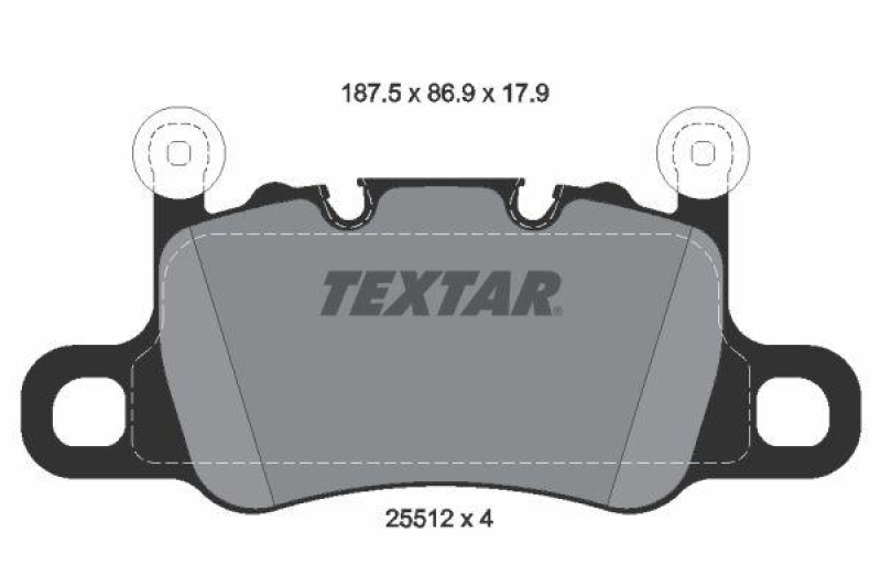 TEXTAR Bremsbelagsatz, Scheibenbremse 2551205