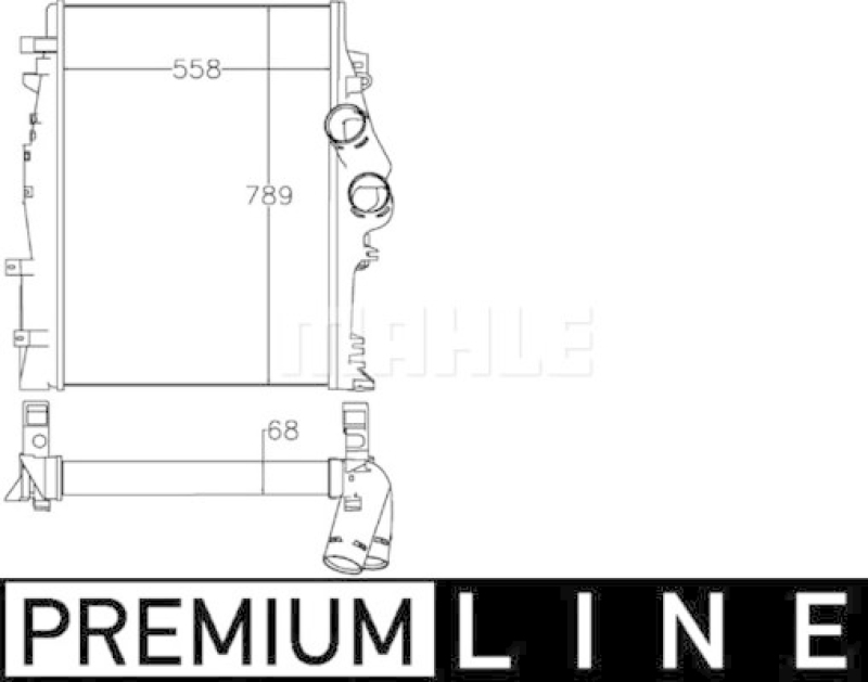 MAHLE Charge Air Cooler BEHR *** PREMIUM LINE ***