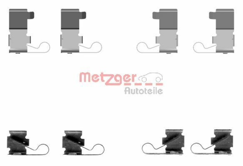 METZGER Accessory Kit, disc brake pad GREENPARTS