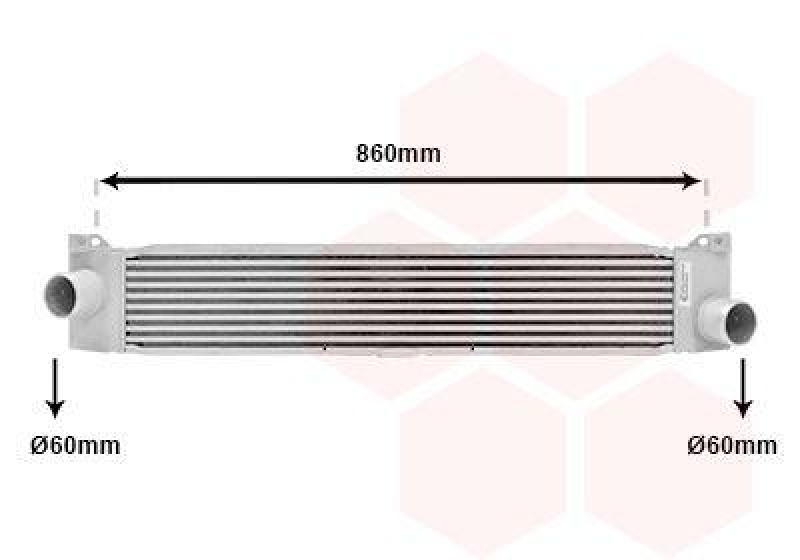 VAN WEZEL Intercooler, charger