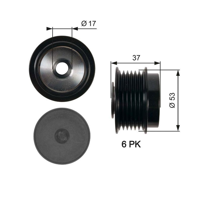 GATES Alternator Freewheel Clutch DriveAlign®