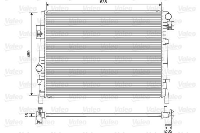 VALEO Radiator, engine cooling