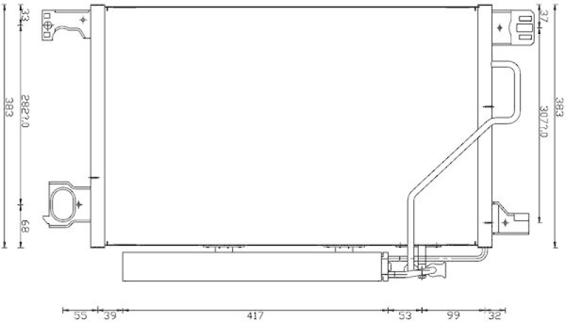 MAHLE Kondensator, Klimaanlage BEHR AC 662 000S