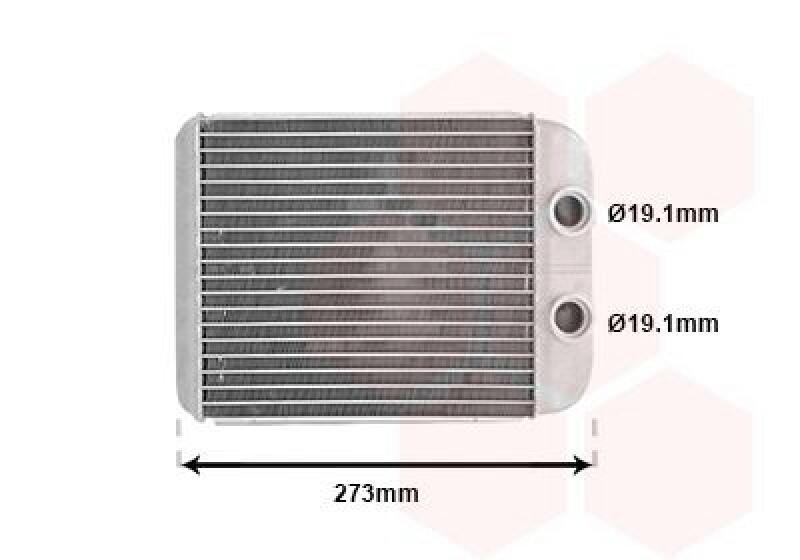 VAN WEZEL Wärmetauscher, Innenraumheizung