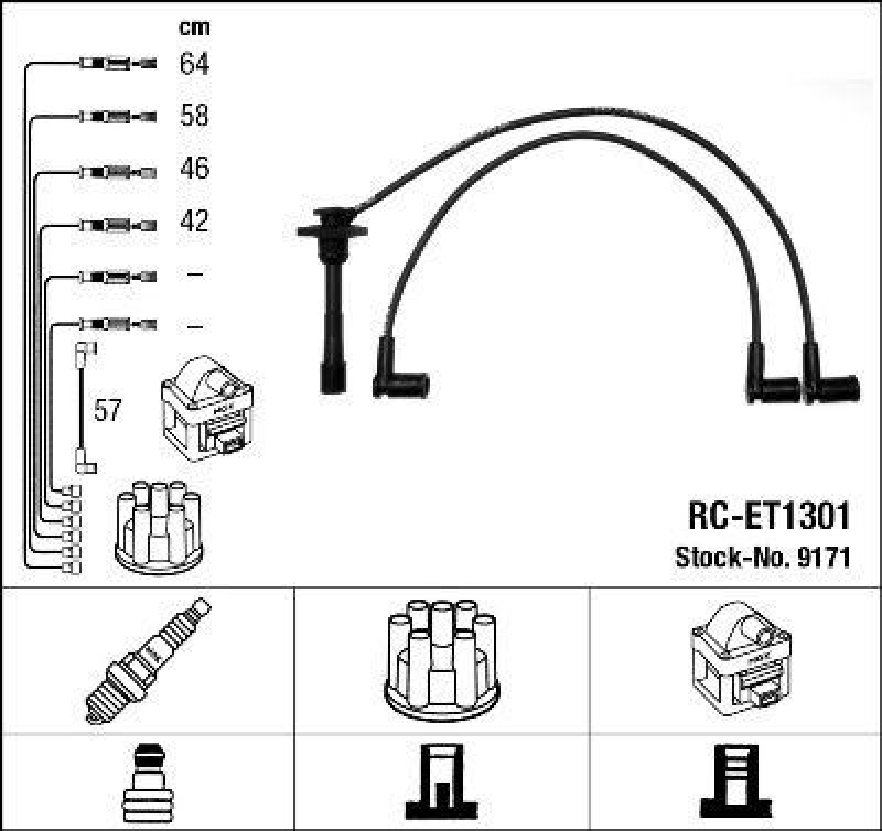 NGK Ignition Cable Kit