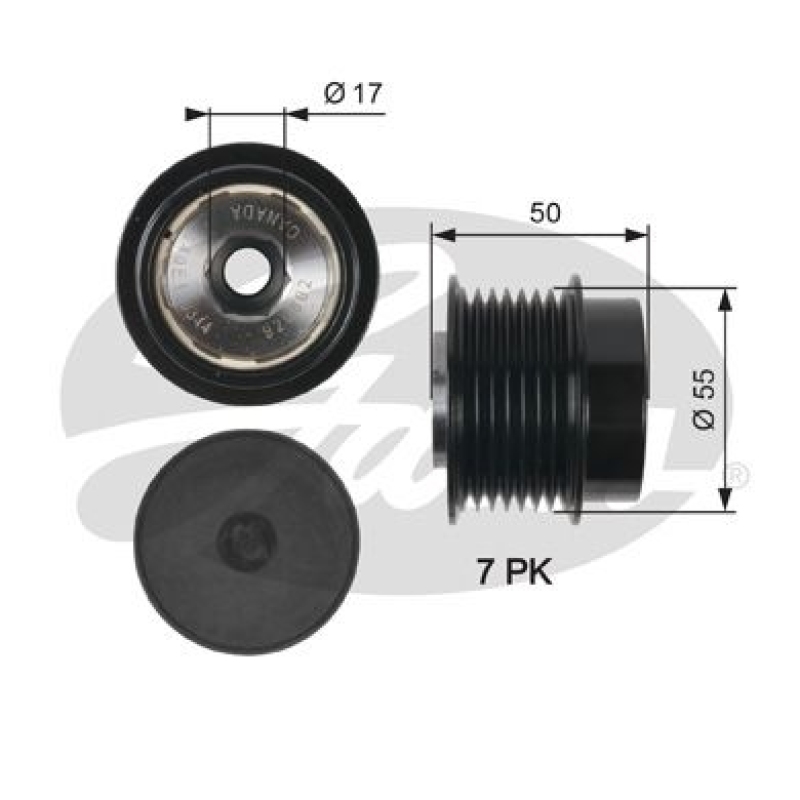 GATES Alternator Freewheel Clutch DriveAlign®
