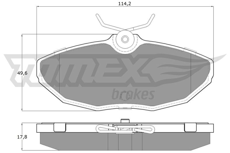 TOMEX Brakes Brake Pad Set, disc brake