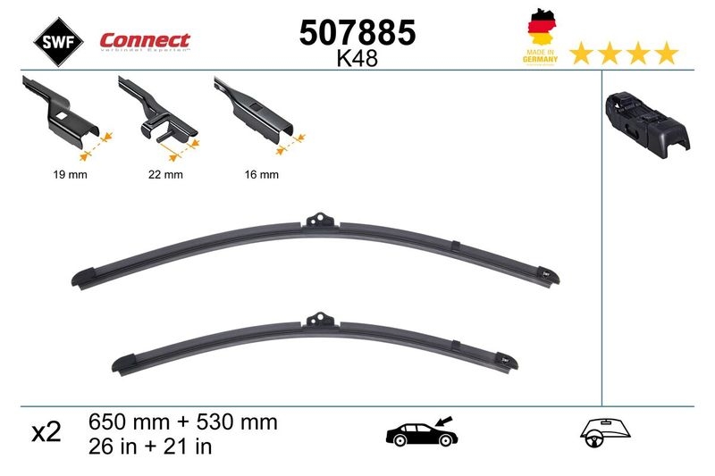 SWF Wischblatt CONNECT MADE IN GERMANY