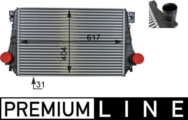 MAHLE Ladeluftkühler BEHR *** PREMIUM LINE ***