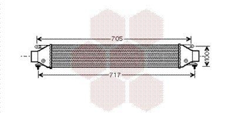 VAN WEZEL Intercooler, charger