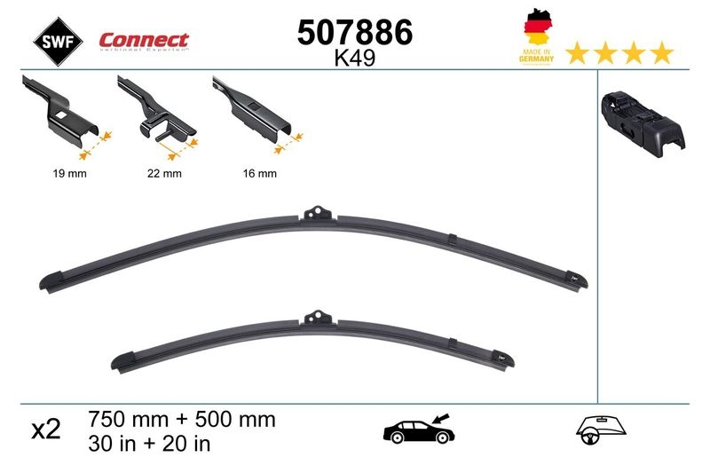 SWF Wischblatt CONNECT MADE IN GERMANY