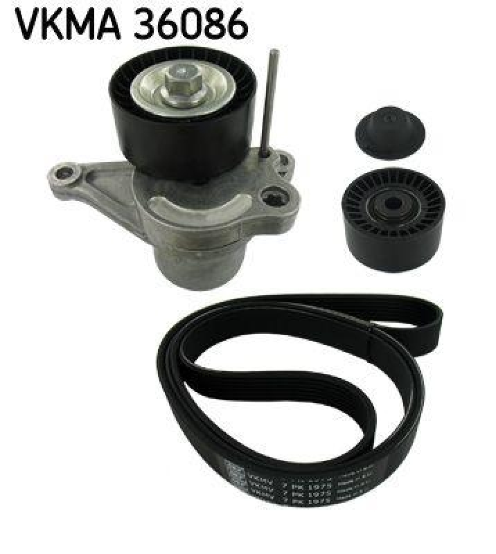 SKF Keilrippenriemensatz VKMA 36086