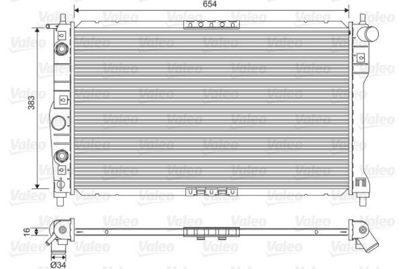 VALEO Radiator, engine cooling