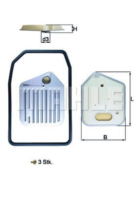 MAHLE Hydraulikfilter, Automatikgetriebe