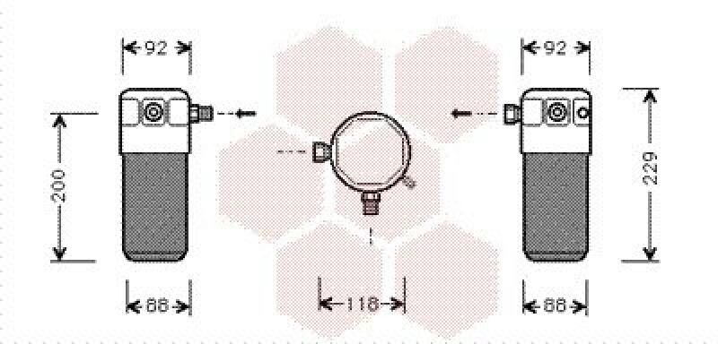 VAN WEZEL Trockner, Klimaanlage 8100D021