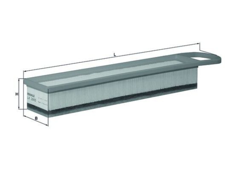 MAHLE Luftfilter LX 2843