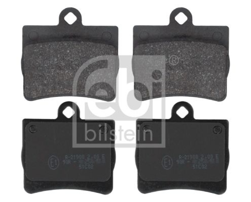 Febi Bremsscheiben +Bremsbeläge vorne +hinten passend für MERCEDES C KLASSE W202