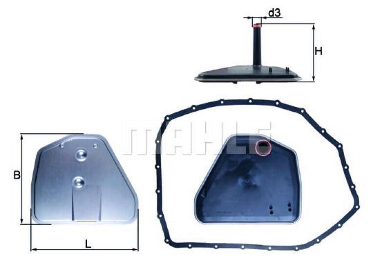 MAHLE Hydraulic Filter, automatic transmission