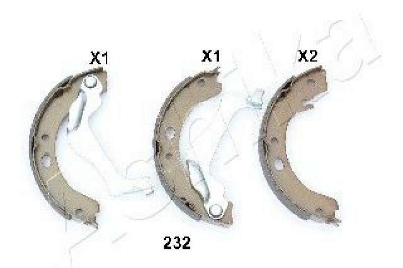 ASHIKA Brake Shoe Set, parking brake