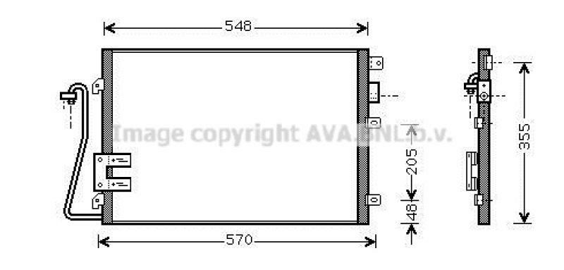 AVA QUALITY COOLING Kondensator, Klimaanlage