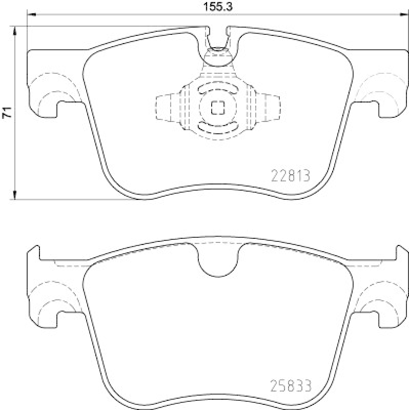 HELLA Brake Pad Set, disc brake