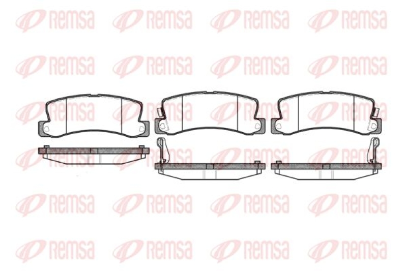 REMSA Brake Pad Set, disc brake