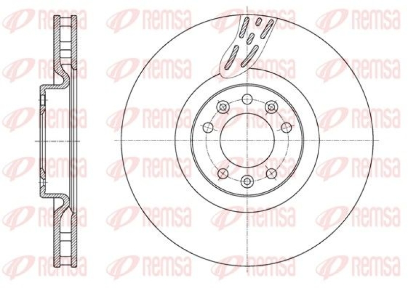 2x REMSA Brake Disc