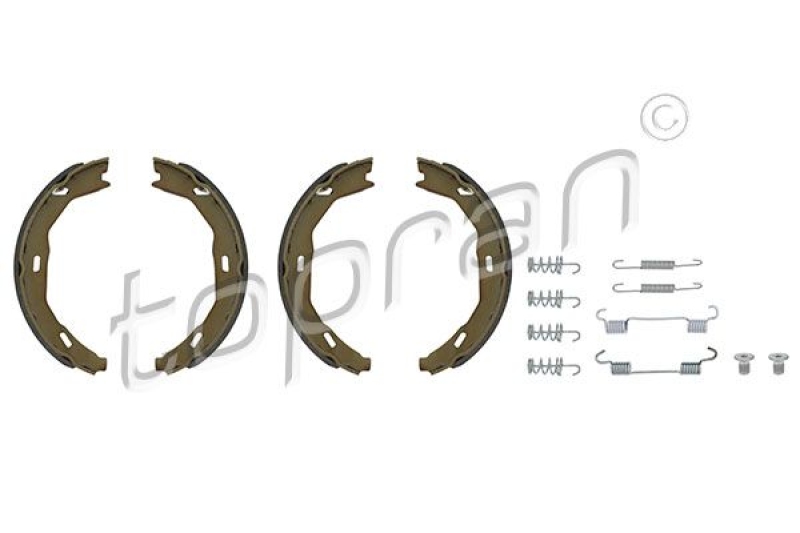 TOPRAN Brake Shoe Set, parking brake