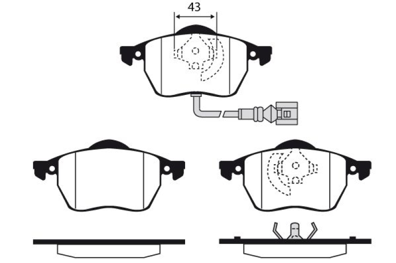 RAICAM Brake Pad Set, disc brake