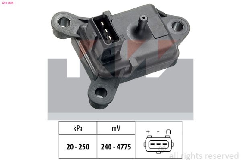 KW Luftdrucksensor, Höhenanpassung Made in Italy - OE Equivalent
